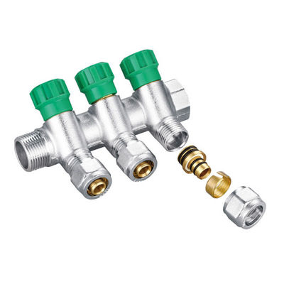 OEM ব্রাস এয়ার ম্যানিফোল্ড কাস্টমাইজড Max.16bar 3/4