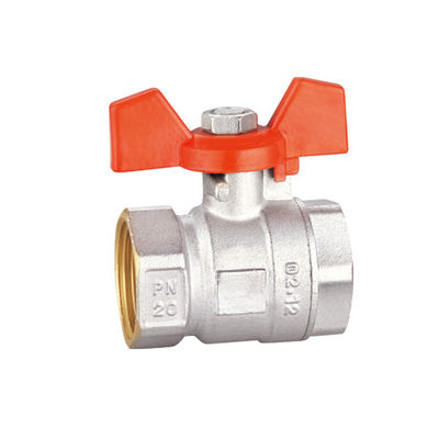 1 ইন 3/4 থ্রেডেড ব্রাস বল ভালভ BV1031-FF নামমাত্র চাপ সর্বোচ্চ। 16 বার