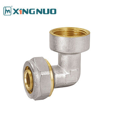 NSF 61 সার্টিফাইড ব্রাস মহিলা কনুই ফিটিং PEX ফিটিং 16-32MM মহিলা থ্রেড কনুই PEX কম্প্রেশন ফিটিং